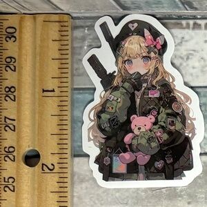 🌀10/$10🌀 Candy Girl Dark Little Lolita Doll Reusable Waterproof Vinyl Sticker